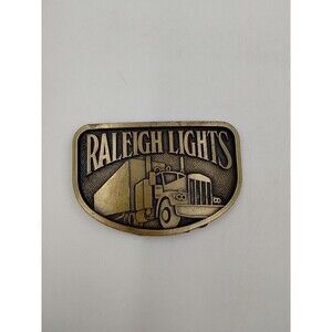 Raleigh Lights Vintage 1970's Buckle Brass Gold tone